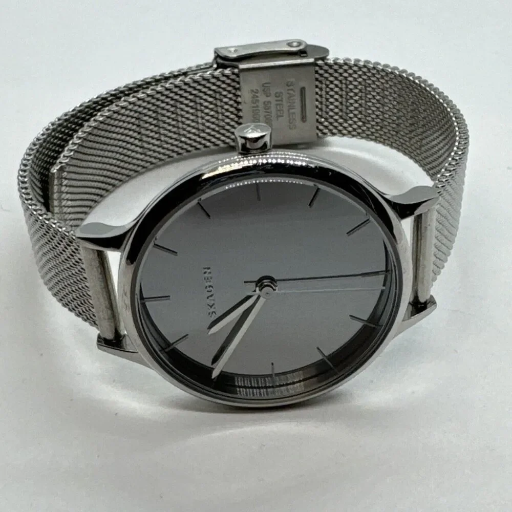 Skagen Anita SKW2410 Women Silver Stainless Steel Mesh Analog Dial Watch JNA575